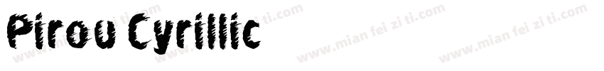 Pirou Cyrillic字体转换